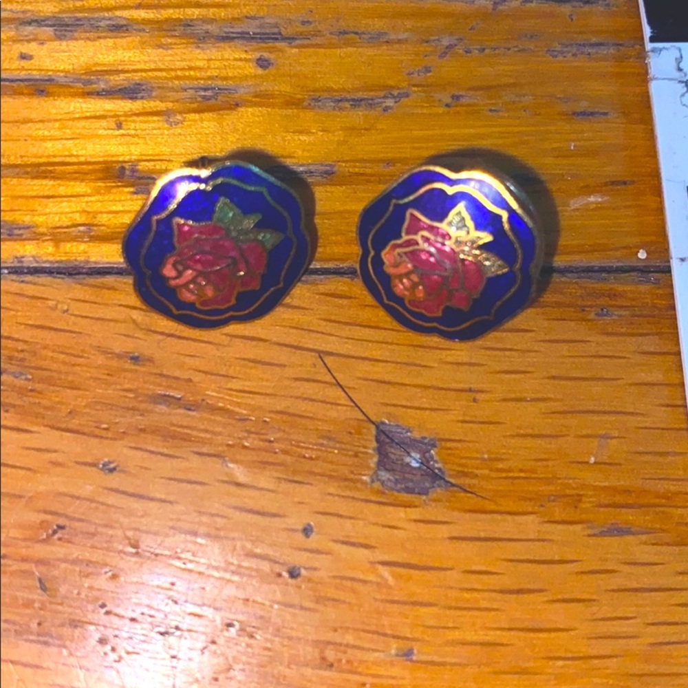 Enamel Japanese earrings